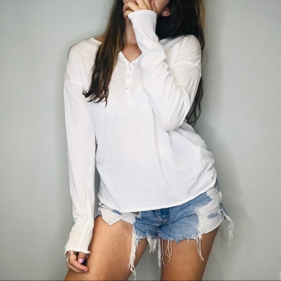 Rag & bone White basics Henley long sleeve - Picture 3 of 7